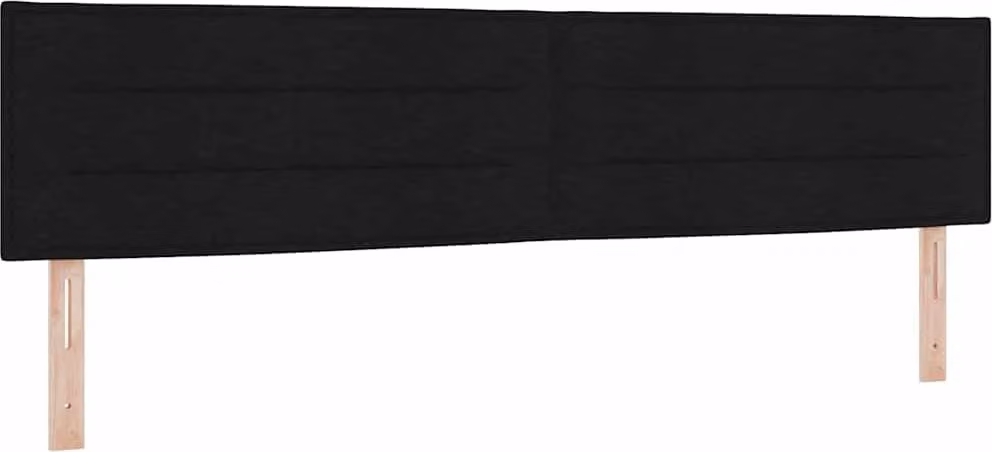 Testiera Nero 200 cm Tessuto