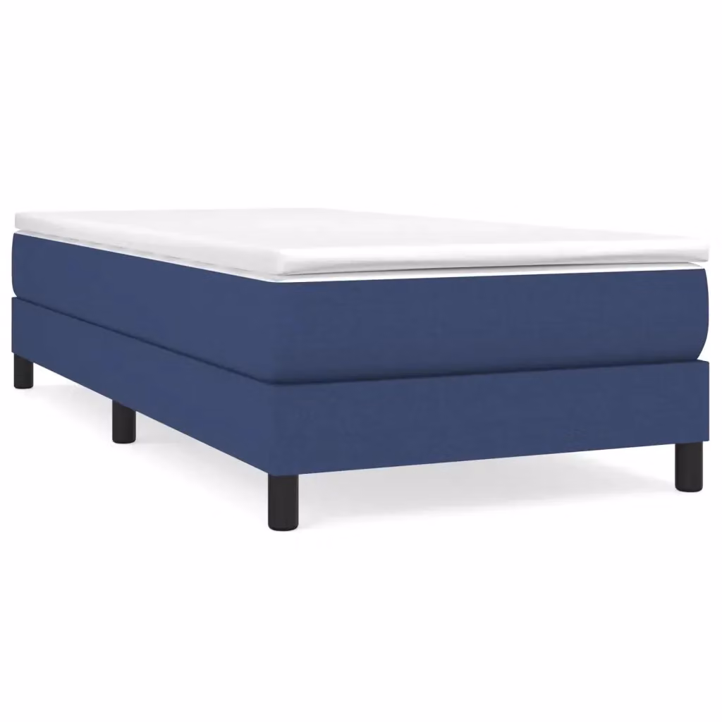 Letto a molle con materasso blu e bianco vidaXL L/P: 200 x 80 cm – 2