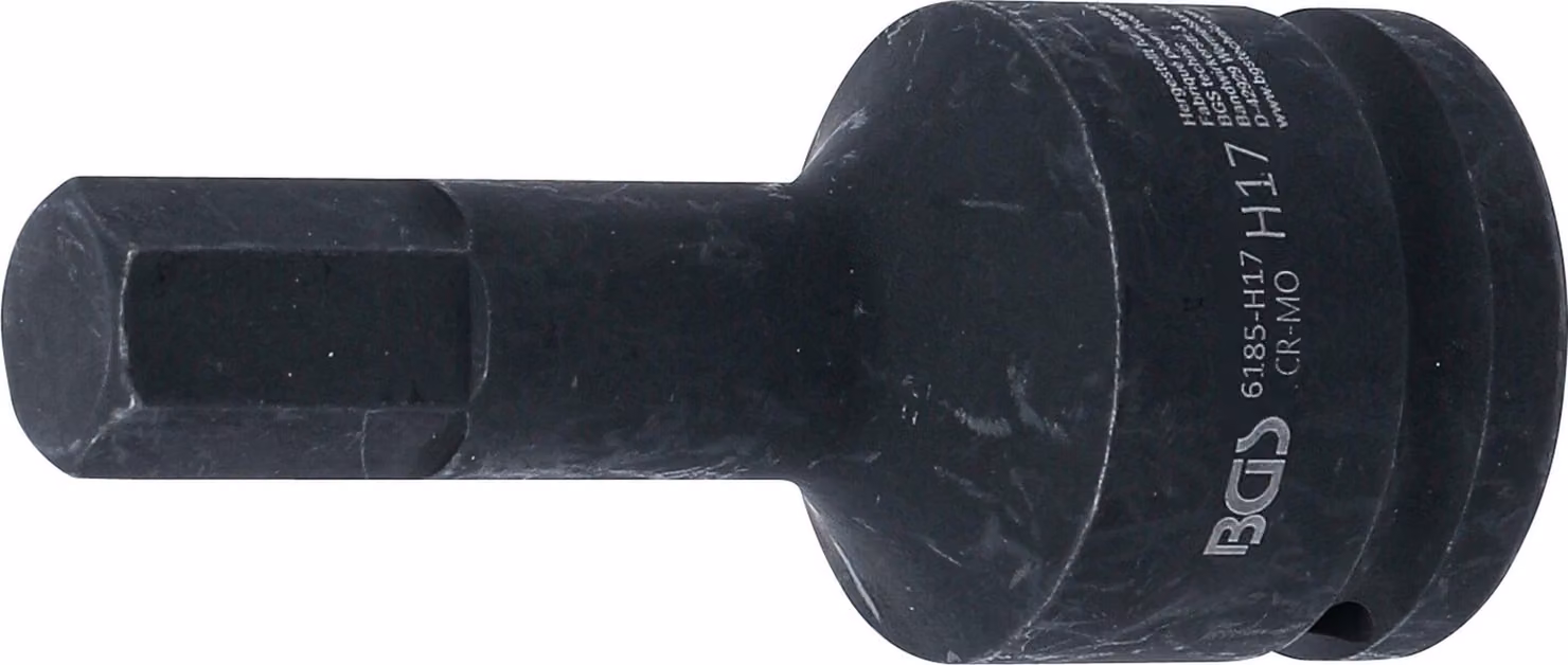 Inserto Kraft-Bit | Lunghezza 100 mm | Attacco a quadrato interno 20 mm (3/4") | Esagono interno 17 mm