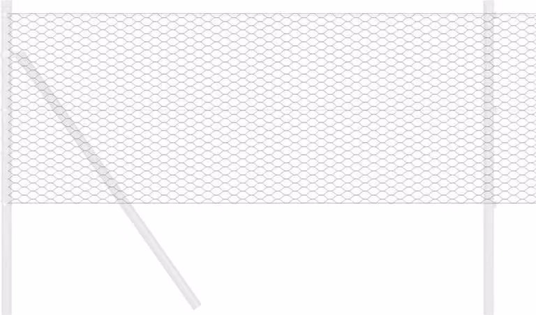 Recinzione Esagonale Grigio 0,5 x 100 m PVC