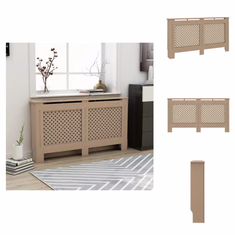 vidaXL Pannelli per radiatori 152x19x81 cm MDF - Accessori per radiatori