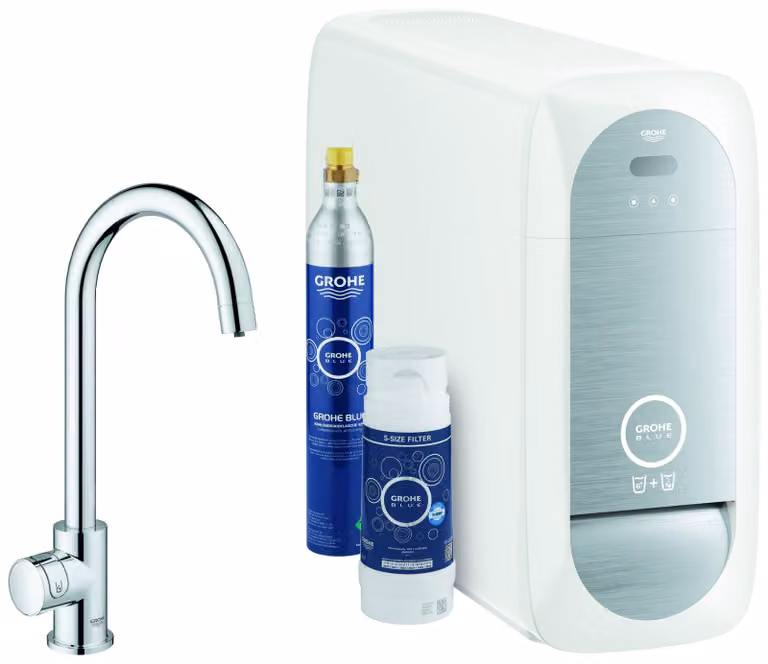 CASA39 Grohe Blue Home Connected Depuratore Acqua Miscelatore lavello cucina canna alta 31498001