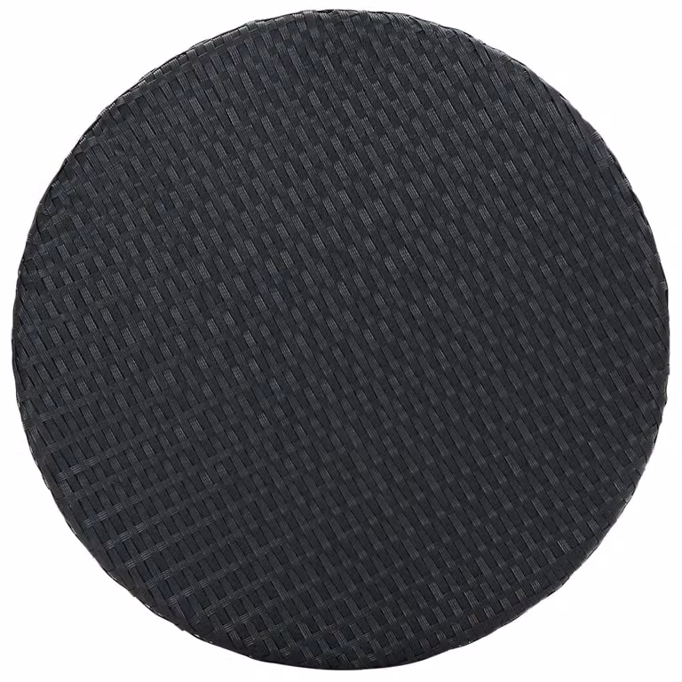vidaXL Tavolo da giardino nero 60,5x106 cm Poly Rattan