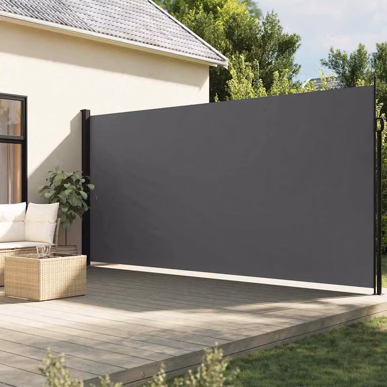 vidaXL Tenda da Sole Laterale Retrattile Antracite L: 600 cm, H: 220 cm