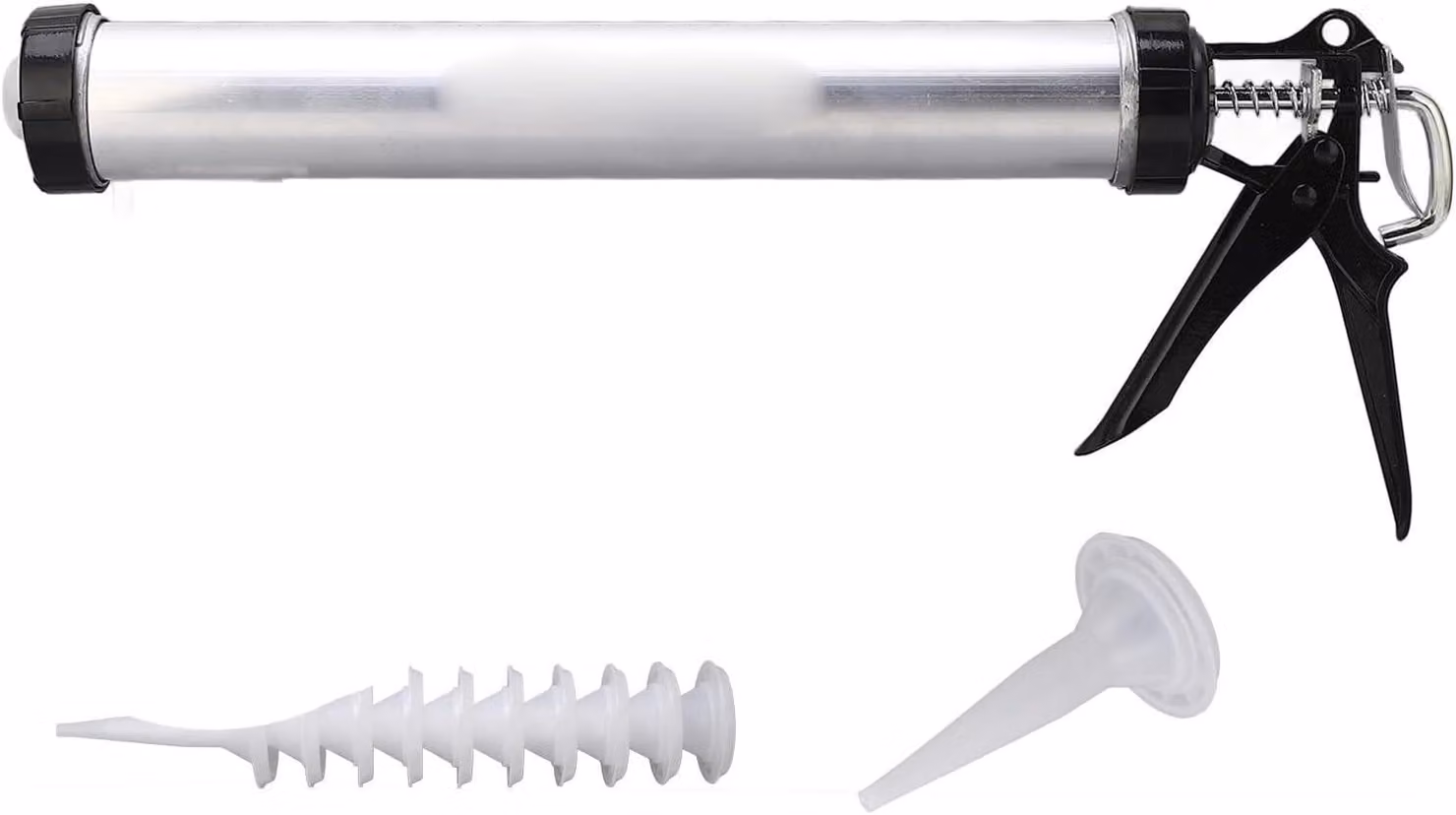 Pistola per silicone con 10 ugelli e tubo in alluminio