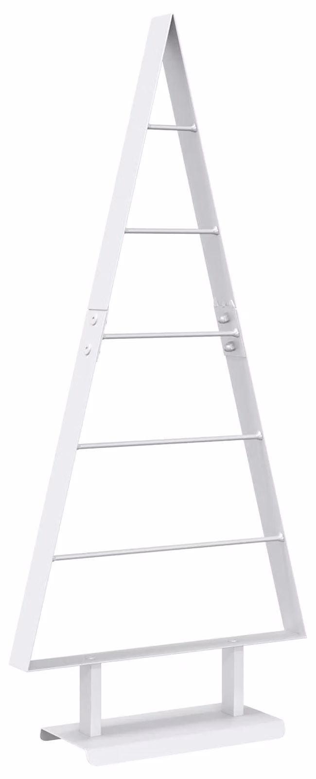 Albero di Natale in metallo KUOPIO, 90 cm, acciaio, bianco