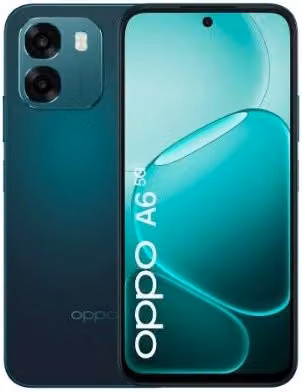 Smartphone Oppo A6 5G Sapphire Black con display AMOLED da 6,75 pollici, 6 GB RAM e 256 GB di memoria interna
