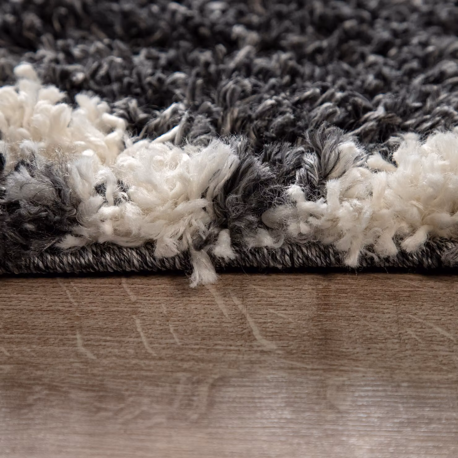Tappeto shaggy Kalea antracite rotondo diametro: 160 cm – 2