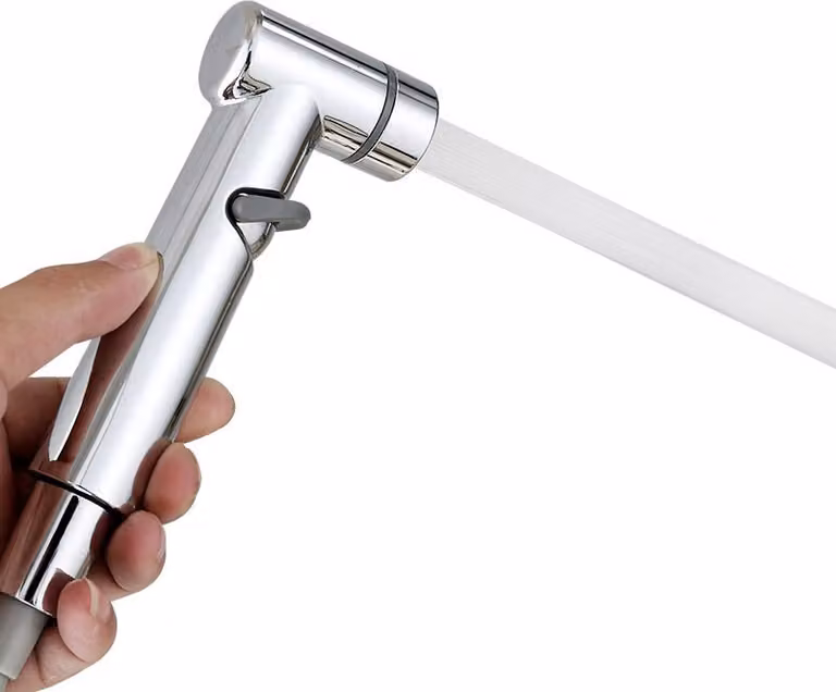 INF Spruzzatore per bidet ad alta pressione per WC - per la pulizia della cucina e del WC D'argento