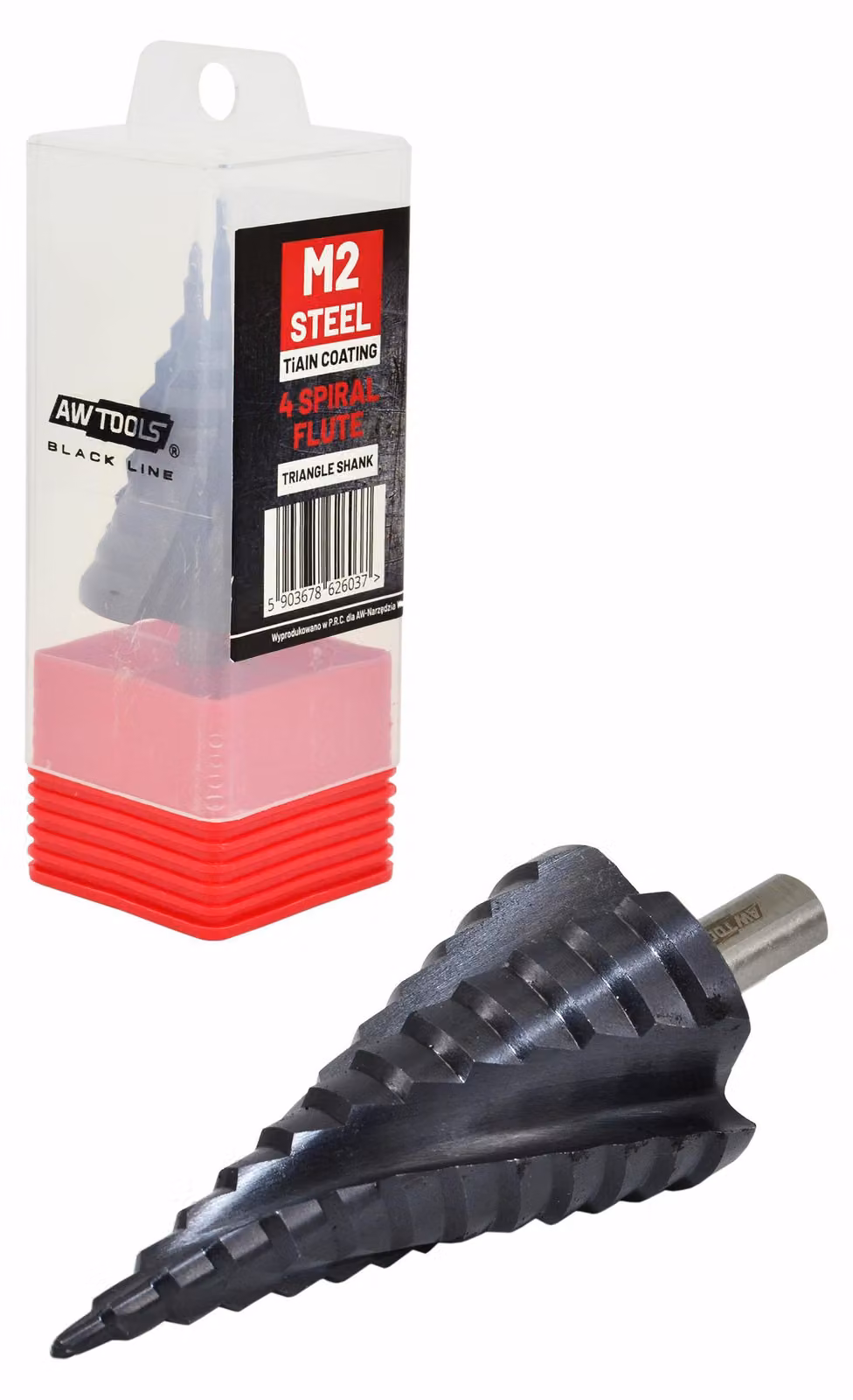 Awtools punta elicoidale a gradini m2-tialn / 6-38mm /bl
