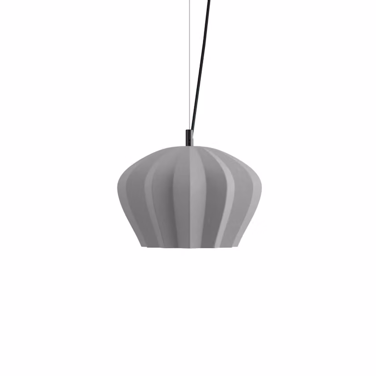 Karman Lampada a sospensione Sahara, dimmerabile, Alluminio / Grigio / Zincato, Soggiorno / Sala da pranzo, Ceramica, Design, Lampada a sospensione