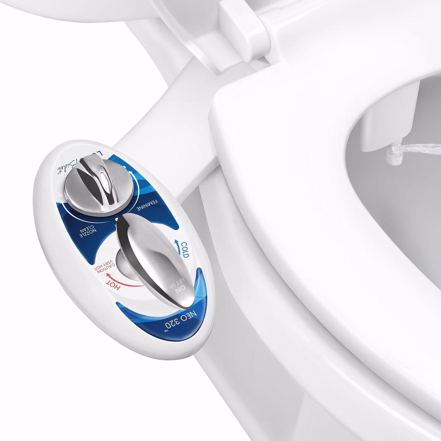 Accessorio per bidet NEO 320, con acqua calda/fredda, doppia ugello e funzione di autopulizia