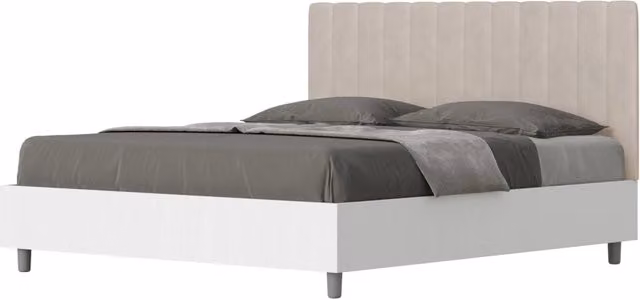 Letto Matrimoniale con Contenitore e Base Lift Up GIORDANOSHOP Beige L/P/H: 160 x 200 x 113 cm – 1