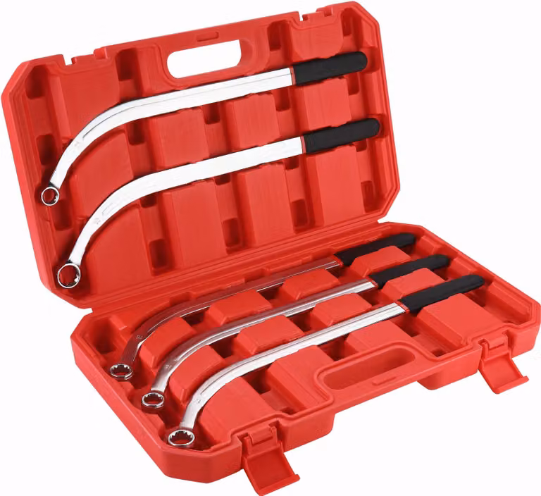 KRAFT&DELE | Set di chiavi per tenditori, 12 angolari, 13-19 mm, 5 pezzi, set di chiavi per tenditori