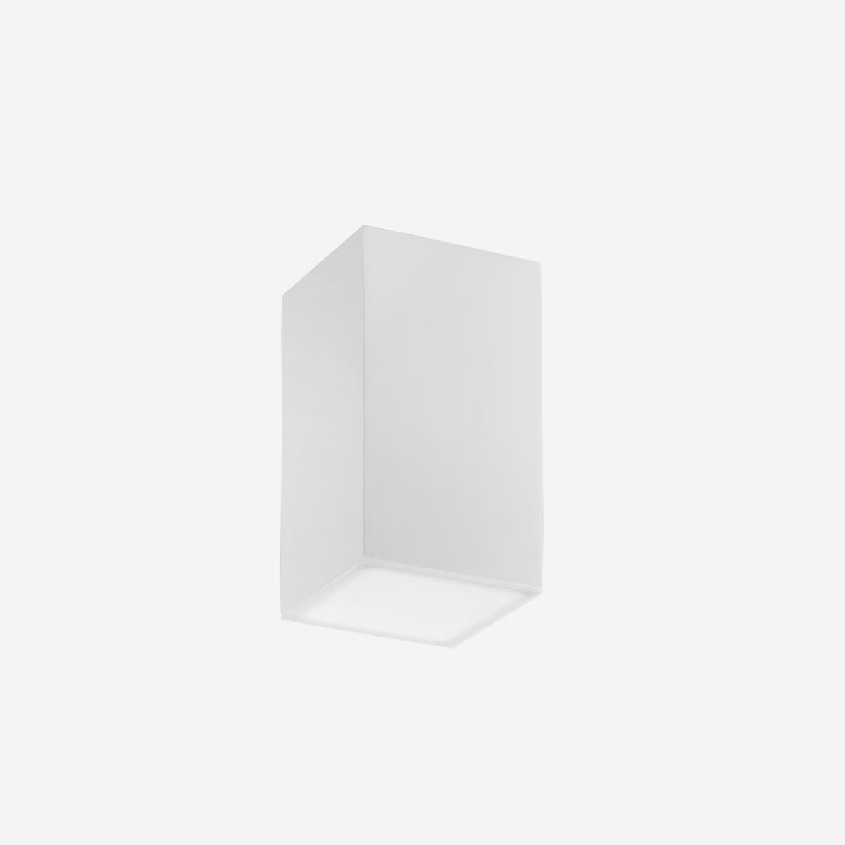 Lampada da soffitto LIVING in gesso bianco verniciabile, 11 cm.