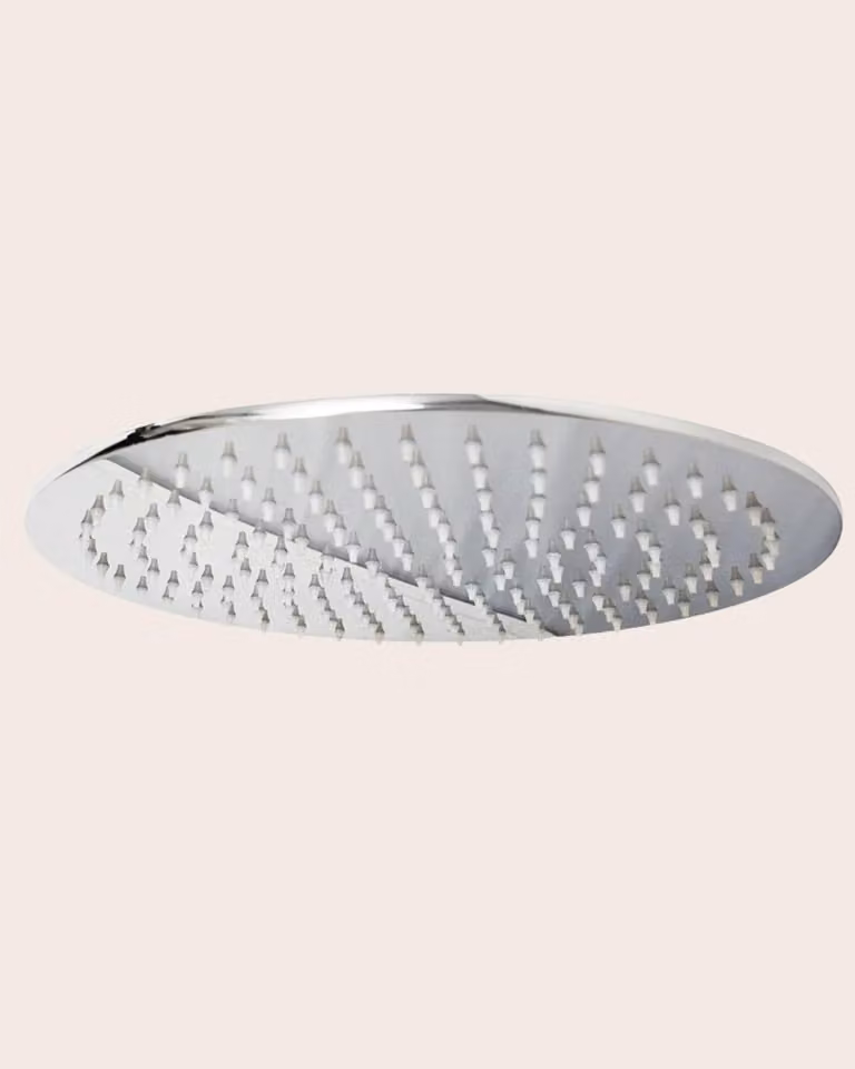 Soffione doccia tondo 30 cm 6,5 mm in acciaio cromo lucido Smart