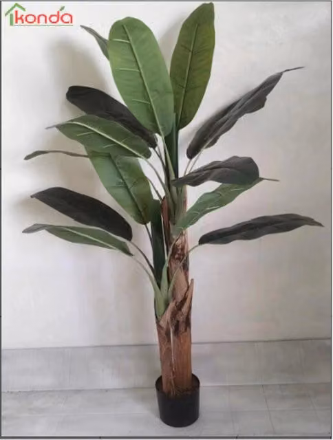Pianta Banana Artificiale 165 cm 4 Pezzi