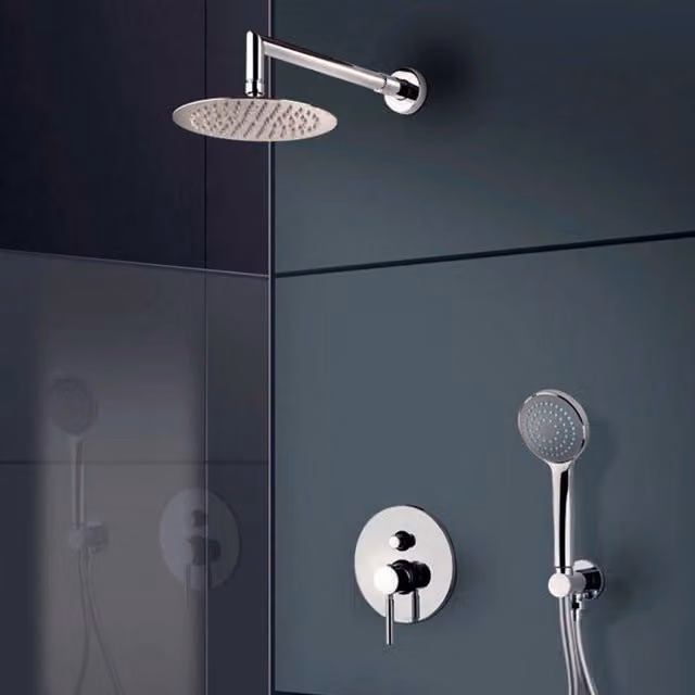 Kit doccia completo soffione 25, miscelatore a 2 vie 192