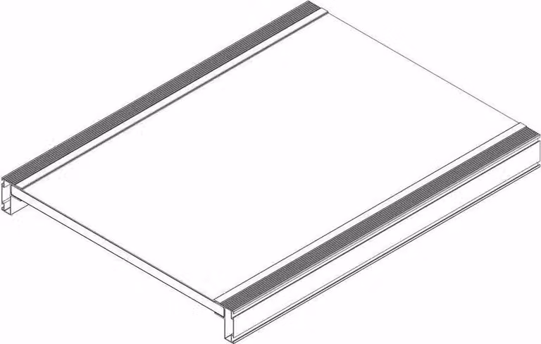 Piattaforma MUNK con profilo in alluminio per scale a piattaforma Rivestimento al corindone