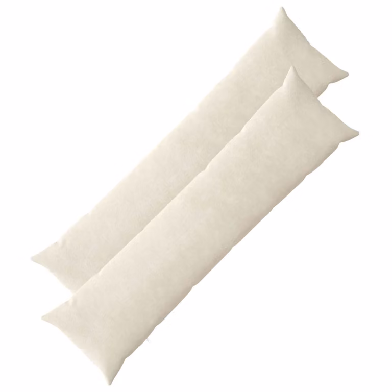 vidaXL Cuscino con cuscino HEERLEN 2 pz Crema Fleece in microfibra