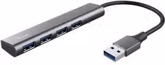 Hub USB Trust HALYX 3.2 con 4 porte USB-A, Grigio