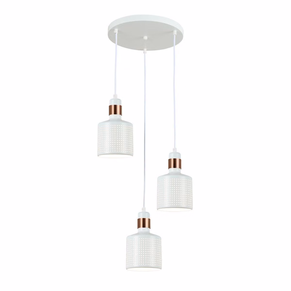 Italux Restenza lampadario moderno bianco PND-2439-3-WH