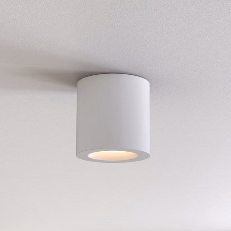Astro Kos - Downlight rotondo da superficie bianco opaco IP65, GU10