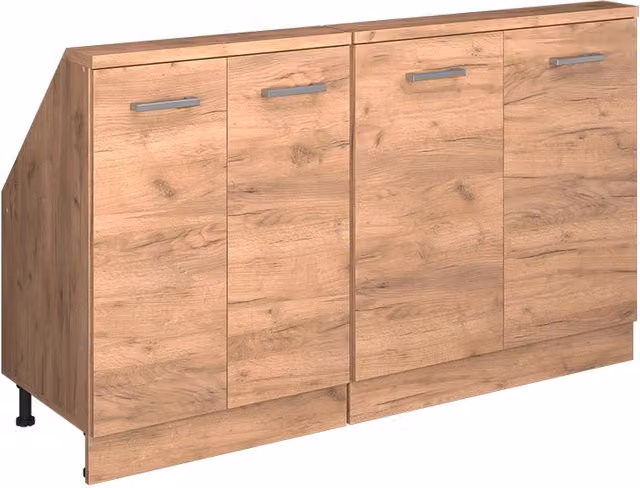 Set di mobili sottotetto Rion Rovere dorato/Rovere dorato Set di 2 Vicco