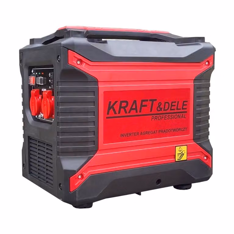 KRAFT&DELE | Generatore di corrente ad inverter, 2500W, per campeggio caravan garage cantiere, generatore di corrente a benzina super silenzioso, generatore di emergenza, guasti di alimentazione di backup