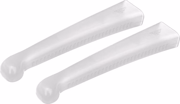 Set: 2x manicotto per leva a mano in alluminio, bianco trasparente - Simson S50, KR51/1 Schwalbe, SR4-2