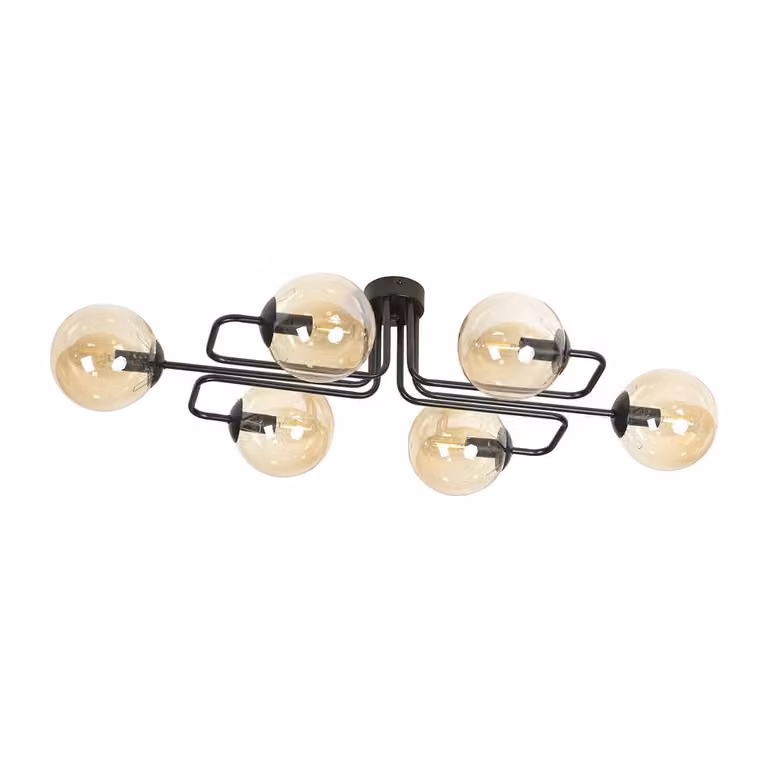 Lampadario Emibig 6xE14 40W BRENDI 6A BL/Miele 833/6A