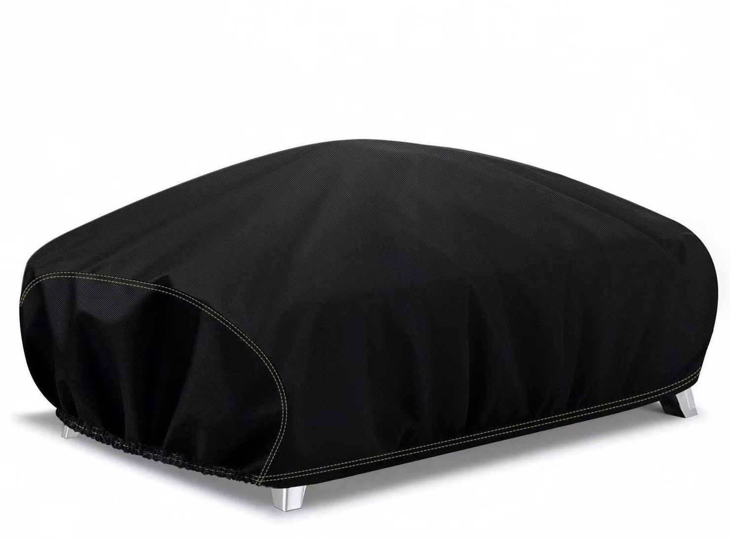 Copertura per barbecue resistente alle intemperie, 84x60x32 cm, nera, in tessuto Oxford 600D, compatibile con la serie Weber Q2000