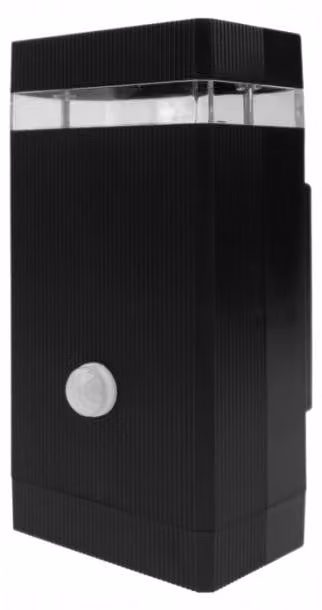 Applique da esterno nera e trasparente, 1xGU10x15W, in plastica, dimensioni: 18,8x9,6x8,5 cm, IP44, Ecolight