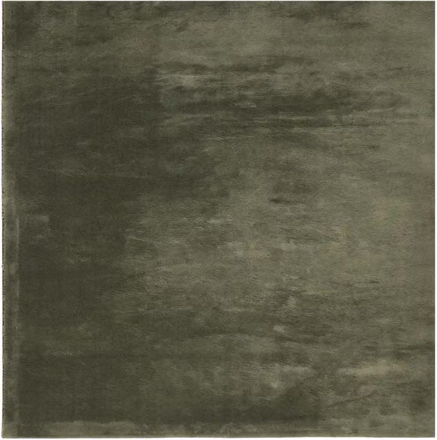 Tappeto DESIGN IN HUARTE Verde Bosco, Pelo Corto, Lavabile, Poliestere, 240 x 240 cm