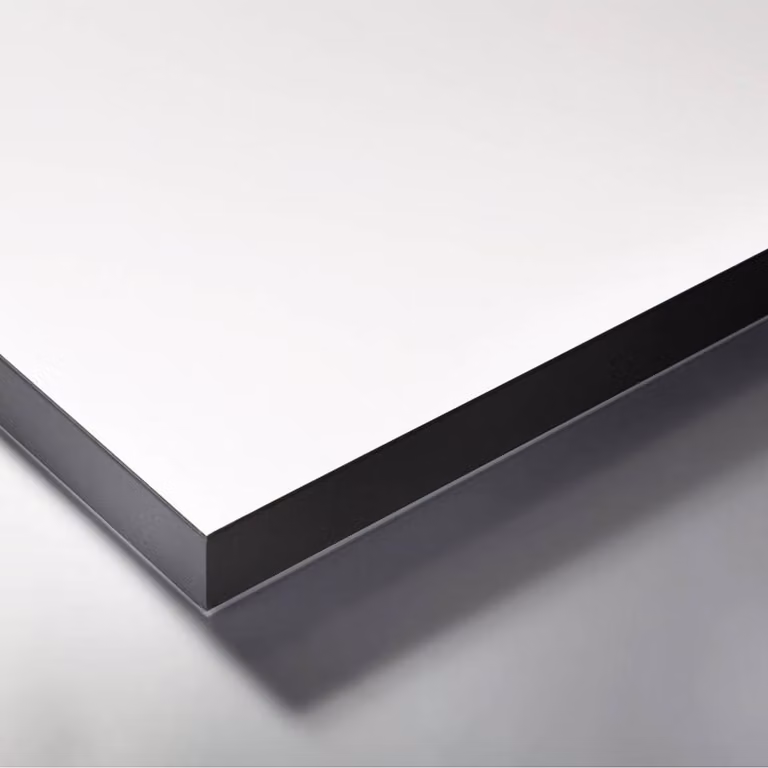 celexon HPL Piano tavolo 150 x 75 cm, bianco