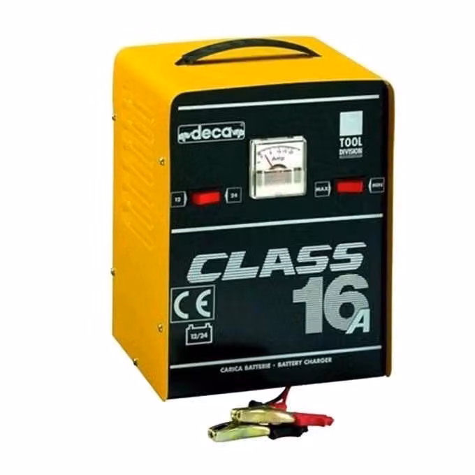 Caricabatterie Portatile Deca 310000 Class 16A per Batterie Piombo WET e AGM 12V 24V fino a 200 Ah, Corrente di Carica 9A 220W, Giallo – 2