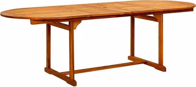 Tavolo da Pranzo per Esterni (160-240)x100x75cm Massello Acacia
