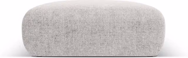 Cosmopolitan Design - Pouf "Nolio" 2 posti in ciniglia grigio chiaro
