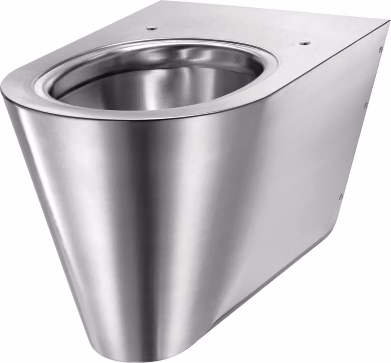 Delabie WC S21 S wandh. Anschl. von hinten Edst. 1.4301 satiniert