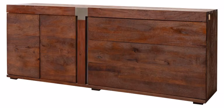MASSIVMOEBEL24 | AMSTERDAM #30 Credenza in legno di mango - laccato / marrone 200x45x75