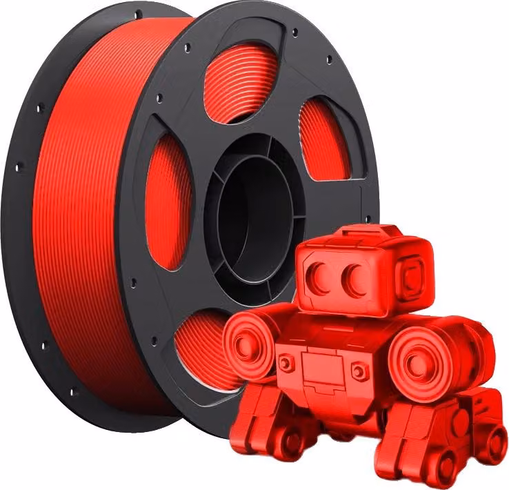 Filamento, materiale PLA, elevata portata, rosso