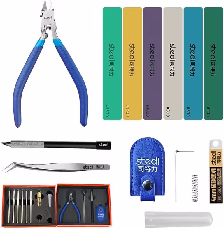 Set di strumenti per modellismo, composto da 14 pezzi, strumenti di precisione per modellismo