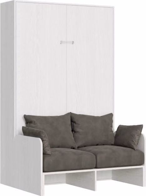 Letto a scomparsa salvaspazio con divano Kentaro GIORDANOSHOP bianco 140x190 cm – 1
