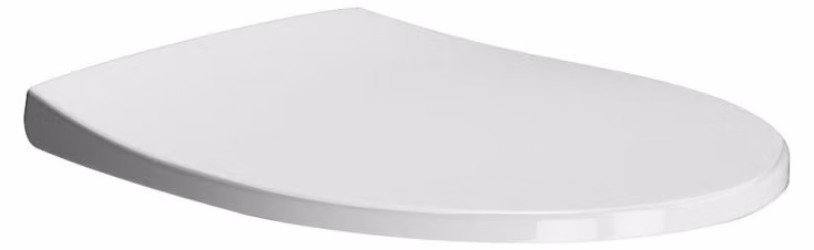 Sedile WC GSI MODO con chiusura ammortizzata, Duroplast, bianco/cromo MS98C11
