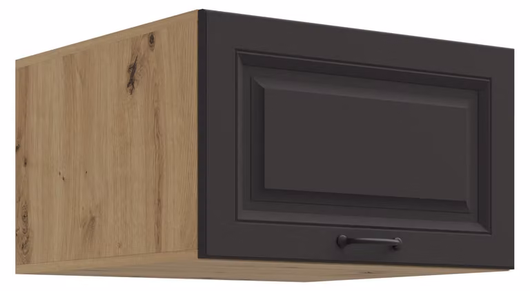 Credenza alta da 60 cm STILO Grigio + Rovere Artisan Angolo cottura Blocco cucina Cucina in stile rustico