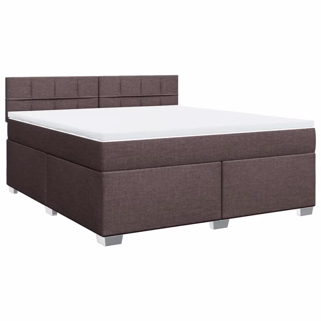 Letto Ibrido con Giroletto a Molle e Materasso vidaXL, Marrone e Bianco, L/P: 180 x 200 cm – 2