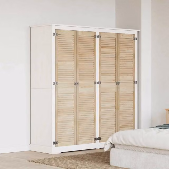 Set di 4 ante per armadio vidaXL in legno di pino naturale H: 170 cm x L: 39,5 cm