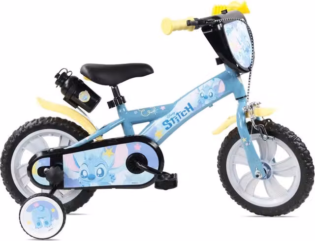 STITCH BOY 12, bicicletta per bambini, bici bambino, adatta a bambini tra i 3 e i 5 anni, per altezza tra 85 e 105 cm, c