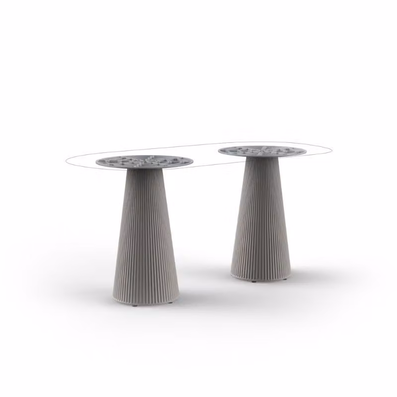 Base tavolo doppia Gatsby Vondom per piano ovale 158x79 cm