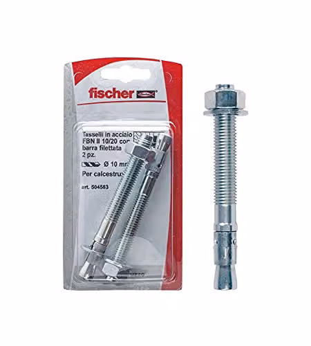 Fischer Tasselli acciaio FBN 6/10 K (4 Pz.)